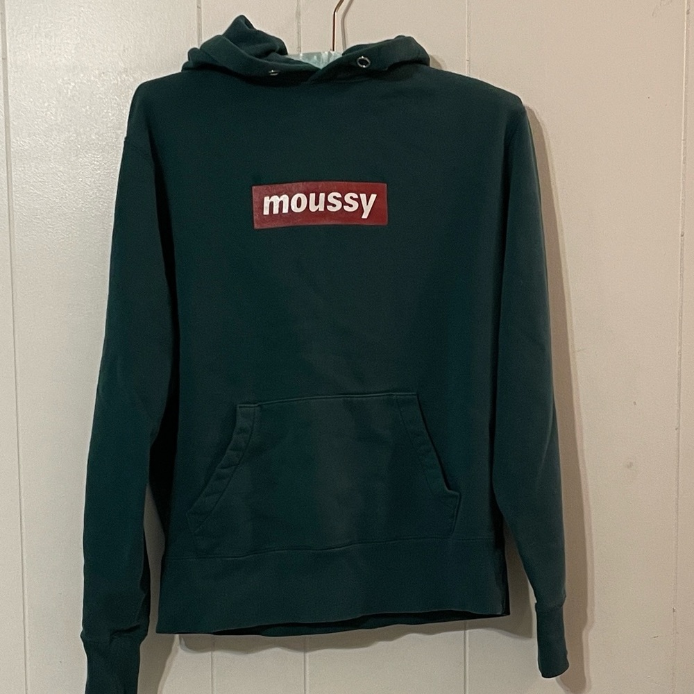 Moussy Women’s Teal Hoodie Sweater